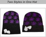 UTALY Weed Marijuana Beanies-Hat Rolling-Up Skully Cap (Style 02)