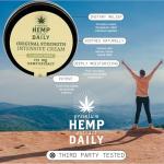 Hemp Daily Intensive Cream | Hemp Cream with Essential Oils | Vegan, Organic Ingredients | 5.0 Ounces (Classic Mint)