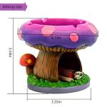 Neletao Mega Mushroom Ashtray with Lighter Stash Spot - Cool Ashtrays for Weed Smokers and Bong Users with Smoking Accessories Collection (Pink)