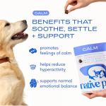 Native Pet Calming Chews for Dogs - Melatonin for Dogs Anxiety Relief - Grain Free All Natural Hemp Calming Treats & L-Theanine Helps Manage Stress & Separation Anxiety - Puppy Sleep Aid - 120 Chews