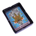 The Stoner Tarot Card Ceramic Ashtray – 4 x 5.5 Inches | Unique Handcrafted Ceramic Smoking Accessory | Durable & Stylish Ashtray for Home, Desk, or Collectible Display