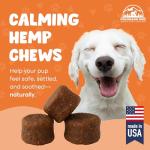Hemp Calming Chews for Dogs Anxiety Relief - 120 Count - USA Made - 350 MG Per Calming Treat for Dogs