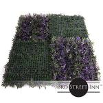 Milltown Merchants Artificial Marijuana Pot Leaf Hedge - Fake Weed Plant - Smoke Shop Decor - Sound Diffuser Marijuana Wall Art - Topiary Cannabis Greenery Panels (12 Pack (Purple Haze))