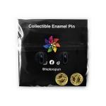 Kolorspun Marijuana Leaf Enamel Lapel Pin (Green/Black Nickel)