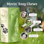 Sunmed Movin' Easy Hemp Pet Chews for Joint Health & Mobility – Omega-3, Green Lipped Mussels, 5mg Hemp Extract – Supports Flexibility & Comfort | Beef Liver & Sweet Potato, 40 Count