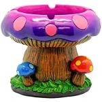 YIANI Cute Mushroom House Ashtrays with Storage - Cool Ashtrays for Weed Smokers and Bong Users with Smoking Accessories Collection(Mushroom Ashtray)