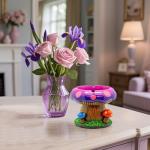 YIANI Cute Mushroom House Ashtrays with Storage - Cool Ashtrays for Weed Smokers and Bong Users with Smoking Accessories Collection(Mushroom Ashtray)