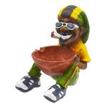Resin Rasta Ashtray Figurine – Large Smoking Accessories Tray Weed-themed Gifts Ashtray 420-friendly Unique Stoner Gift for Men, Easy‑Clean Patio/Indoor Décor – Funny Novelty Gift for Smokers