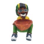 Resin Rasta Ashtray Figurine – Large Smoking Accessories Tray Weed-themed Gifts Ashtray 420-friendly Unique Stoner Gift for Men, Easy‑Clean Patio/Indoor Décor – Funny Novelty Gift for Smokers