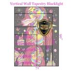 59x51 Trippy Tapestry for Bedroom Blacklight Tapestry Glow in the Dark Hippie Hippy Wall Tapestries Trippy Smoking Black Light Stoner Room Decor Weed Accessories Marijuana Cannabis High ST Poster Sign