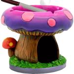 Neletao Fantastical Mushroom House Ashtrays with Storage - Cool Ashtrays for Weed Smokers and Bong Users with Smoking Accessories Collection-Stylish Design - Ideal Home and Office Desktop Decor