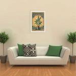 Vintage Happiness Weed Posters Does Grow On Trees Canvas Wall Art Green Plants Cannabis Strain Aesthetic Prints Painting For Living Room Home Bedroom Dorm Wall Decor 24x36in Unframed