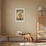 Vintage Happiness Weed Posters Does Grow On Trees Canvas Wall Art Green Plants Cannabis Strain Aesthetic Prints Painting For Living Room Home Bedroom Dorm Wall Decor 24x36in Unframed