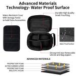 IDEATECH Smell Proof Bag, Stash Box Odor Proof, Smell Proof Containers with Lock, Odorless Travel Storage Bag, Home Organizer Case Lock Box with Accessories, Smell Proof Box Gift for Women/Men (Black)