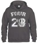 Four 20 Marijuana Weed 420 Sweatshirt Hoodie Hoody (Charcoal, 3X-large)