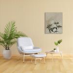 Elivita Weed Green Boho Art Design 1 Vertical Canvas Art Print Home Decor Pictures Poster for Bedroom Living Room Bathroom Office With Framed Ready to Hang