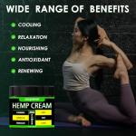 cozyuever 8.5 Oz Hemp Cream Maximum Strength for Neck,Knees,Back,Elbows,Fingers with Arnica, Menthol, Aloe, Emu Oil, Turmeric