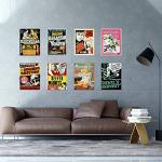 Wee Blue Coo Weed Reefer Madness Cannabis Marijuana Drugs Unframed Wall Art Print Poster Home Decor Premium Pack of 8