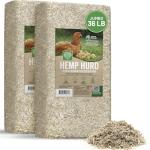 Small Pet Select - Jumbo - Hemp HURD Ultra-Premium Chicken Bedding, Biodegradable Chicken Coop Animal Bedding, Eco Friendly Odor Control, 36 lb (Two 18lb Bags)