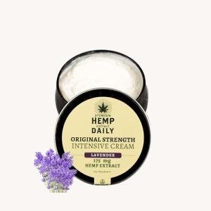 Hemp Daily Intensive Cream | Hemp Cream with Essential Oils | Vegan, Organic Ingredients | 5.0 Ounces (Lavender)