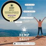 Hemp Daily Intensive Cream | Hemp Cream with Essential Oils | Vegan, Organic Ingredients | 5.0 Ounces (Lavender)