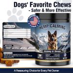 Calming Chews for Dogs 200ct Hemp Dog Calming Chews - Anxiety and Stress Relief Treats Melatonin Bites Sleep Aid for Small/Medium/Large Dogs Calm Dog - Separation, Fireworks, Thunder, Barking,Chicken