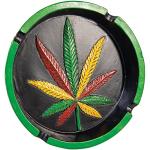 6.5" Leaf Polystone Ashtray by Fujima Ashtray for Outdoor/Indoor/Patio/Home Decor Use Ash Holder for Smokers Cigarettes Unique Ashtray Length 6.5 x 6 Height