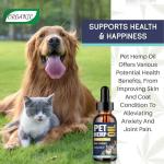 Hemp Oil for Dogs Cats (3 Pack) Organic Helps with Аnxiеty, Calming, Pain Relief, Sleep, Arthritis, Seizures Support Pet Supplement for Smal & Large Pets with Omega 3-6-9 Oil Fast Results Made in USA