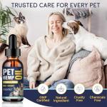 Hemp Oil for Dogs Cats (3 Pack) Organic Helps with Аnxiеty, Calming, Pain Relief, Sleep, Arthritis, Seizures Support Pet Supplement for Smal & Large Pets with Omega 3-6-9 Oil Fast Results Made in USA