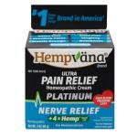 Hempvana Platinum Ultra-Strength Nerve Relief Cream w/100% Pure Hemp Seed Oil, AS-SEEN-ON-TV, Relieves Nerve Pain, Shooting Pain, Tingling, Muscle Cramps, Joint Pain, Tingling, Crawling Sensations