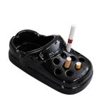 Perforated Shoe Ceramic Cigarette Ashtray ，Ceramic Desktop Ash Holder 4.5 Inch Cute Ashtray for Smokers,Smoking Ash Tray for Home Office Decoration