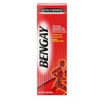 Bengay Ultra Strength Topical Pain Relief Cream, Non-Greasy Topical Analgesic for Minor Arthritis, Muscle, Joint and Back Pain, Camphor, Menthol and Methyl Salicylate, 4 OZ