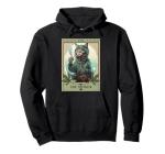 The Stoner Cat Tarot Card | Cannabis Weed Lover Marijuana Pullover Hoodie