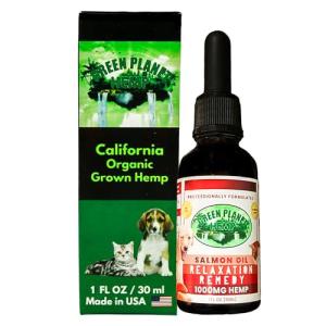 Pet Hemp Oil | Dogs and Cats | Wild Alaskan Salmon Hemp Oil | 1000MG Organic Tincture | 100% Natural | Hip, Joint, and Muscle Support for Your Pet | Aids with Skin, Coat, Anxiety, Stress, and Pain