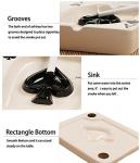 Creative Poker Ceramic Cigarette Ashtray Tabletop Portable Modern Ashtrays Cigar Ashtray for Outdoor Indoor Desktop Smoking AshTray for Home office Fashion Decoration Handmade Gift for Men Women-Black