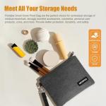 Portable Small Smell Proof Bag - Portable Small Smell Proof Pouch Help Absorb and Lock in Odors Making Them The Perfect Choice for Storing Tobacco Related Accessories and Medical Essentials(Black)