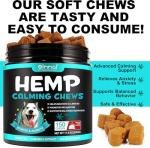 ATOANY Hemp Calming Chews for Dogs 150 Count (11.6 oz), Dog Calming Treats, Helps with Dog Anxiety, Separation, Barking, Stress Relief, Melatonin for Dogs, Sleep Calming Aid, for All Breeds & Sizes
