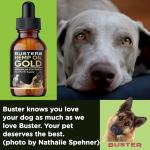 Buster's Gold Organic Hemp Oil, 2 Large 60ml Bottles 4Month Supply, for Dogs Pets, Made in USA - Miracle Formula, Perfectly Balanced Omega 3, 6, 9 - Joint Relief, Calming (2-Pack)