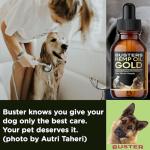 Buster's Gold Organic Hemp Oil, 2 Large 60ml Bottles 4Month Supply, for Dogs Pets, Made in USA - Miracle Formula, Perfectly Balanced Omega 3, 6, 9 - Joint Relief, Calming (2-Pack)