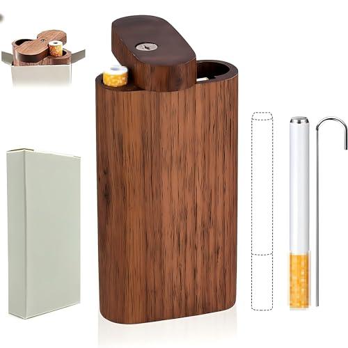 3PCS One Hitter Storage Box with Metal Pipe-Handmade Storage Case, Compact Decorative Box for Home & Travel.