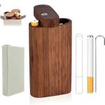 3PCS One Hitter Storage Box with Metal Pipe-Handmade Storage Case, Compact Decorative Box for Home & Travel.
