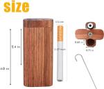3PCS One Hitter Storage Box with Metal Pipe-Handmade Storage Case, Compact Decorative Box for Home & Travel.