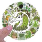 50pcs Weed Stickers, Vinyl Waterproof Stickers for Laptop, Water Bottles, Bumper,Computer, Phone, Sticker and Decals
