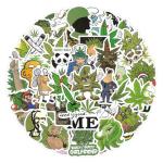 50pcs Weed Stickers, Vinyl Waterproof Stickers for Laptop, Water Bottles, Bumper,Computer, Phone, Sticker and Decals