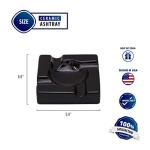 Duido Ceramic Ashtray Black - 5.9 inches and 8.5 inches (5.9 Inches)