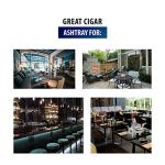 Duido Ceramic Ashtray Black - 5.9 inches and 8.5 inches (5.9 Inches)