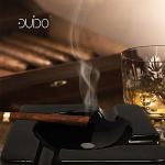 Duido Ceramic Ashtray Black - 5.9 inches and 8.5 inches (5.9 Inches)