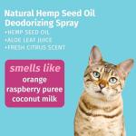 Hempz Petz, Cat Deodorizing Spray, Pet Cologne, Creamy Orange & Red Raspberry Deodorizing Spray, 8.5 fl. oz.