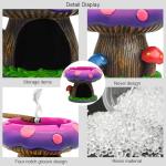 YukaBa Fantastical Mushroom House Ashtrays with Storage - Cool Ashtrays for Weed Smokers and Bong Users with Smoking Accessories Collection