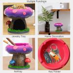 YukaBa Fantastical Mushroom House Ashtrays with Storage - Cool Ashtrays for Weed Smokers and Bong Users with Smoking Accessories Collection